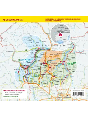Marco Polo reisgids Italiaanse Meren Maggiore Lugano Como