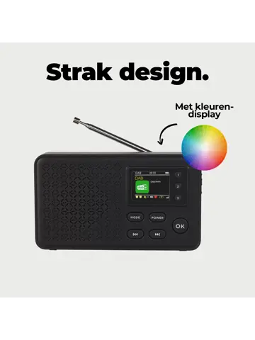 DAB57 DAB+/FM Radio Wekkerfunctie