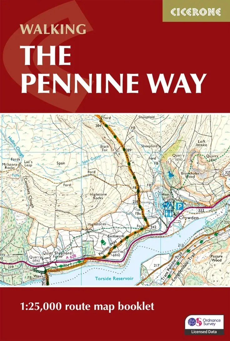 Kaartgids Booklet The Pennine Way Map