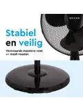Statiefventilator met afstandsbediening - 40 cm