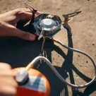 Glacier Gasbrander met Externe Slangverbinding