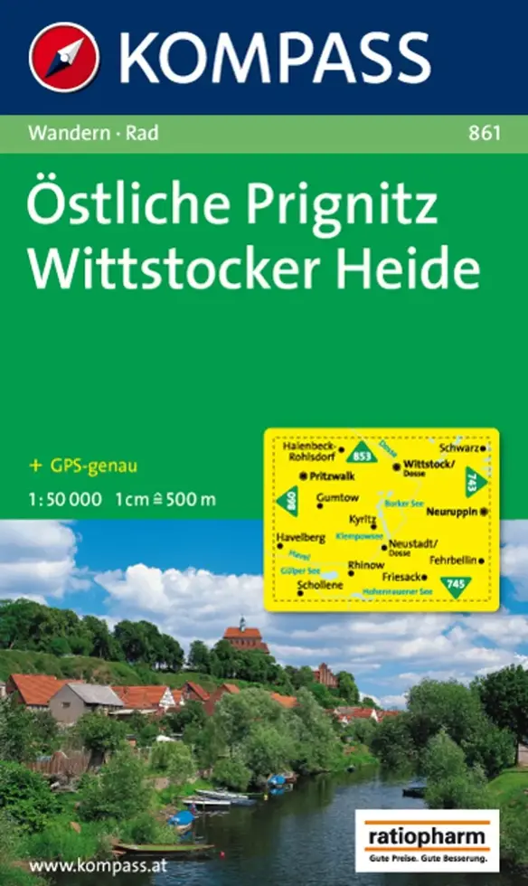 Wandelkaart WK861 Östliche Prignitz