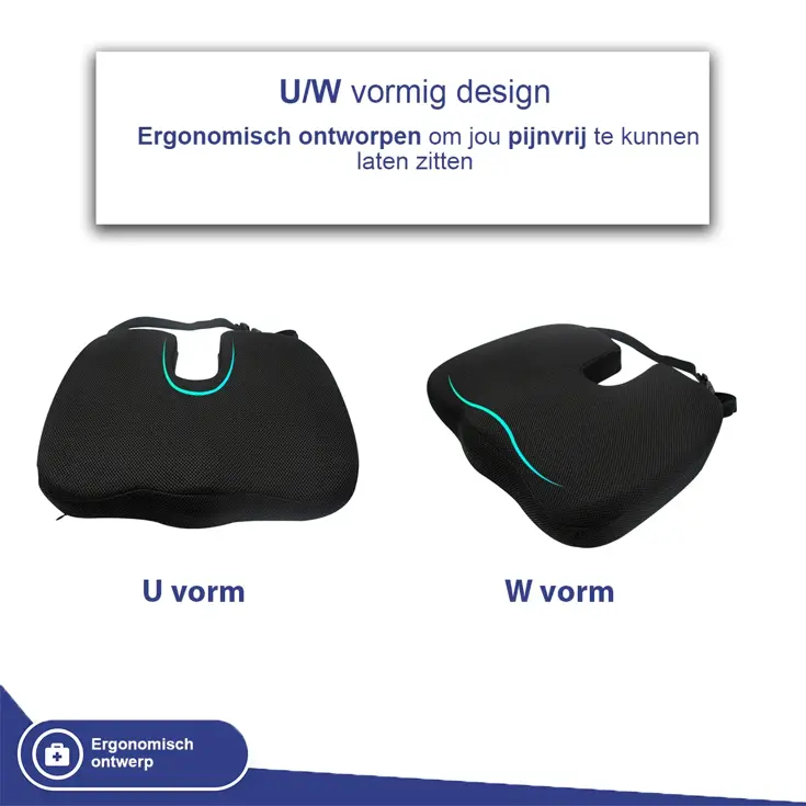 Ergonomisch Zitkussen voor onderweg
