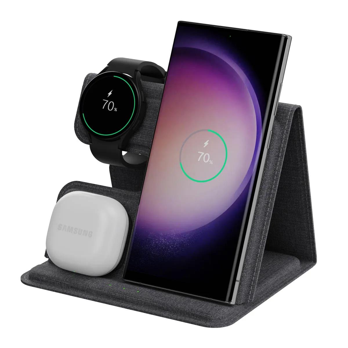 Imoshion  3-in-1 Foldable Wireless Charger  Grey main product image