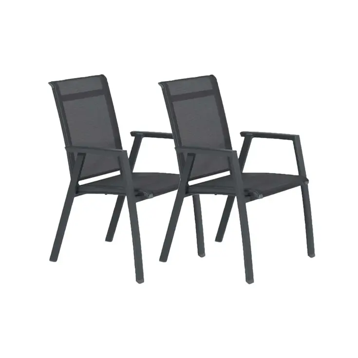 Santana 2st grijze Stoel Garden Impressions