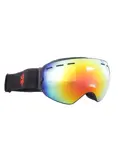 Skibril - Zwart - Rood spiegelglas