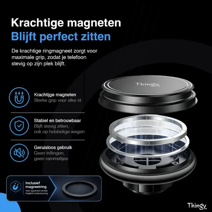MagSafe Telefoonhouder Auto - Dashboard & Vent