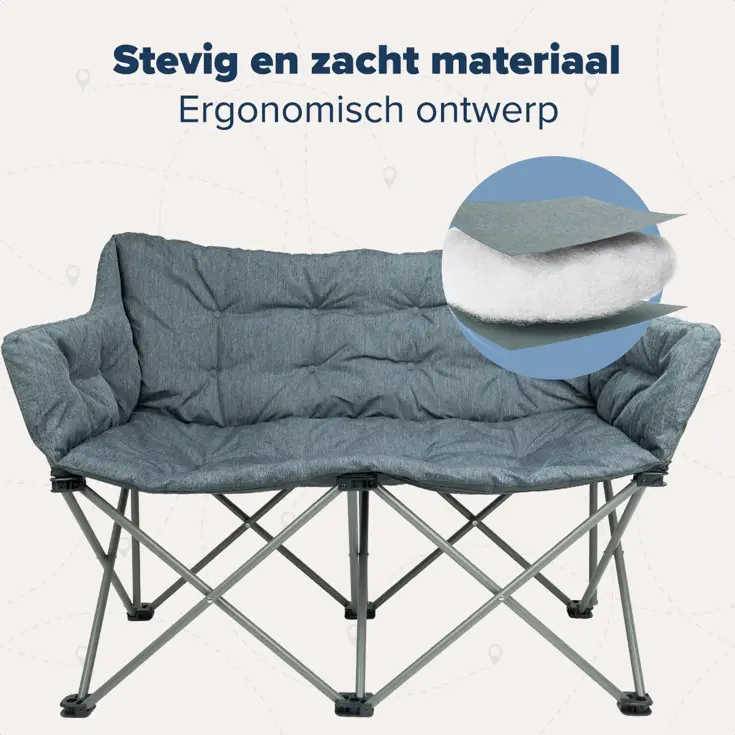 Campingstoel – 2-persoons