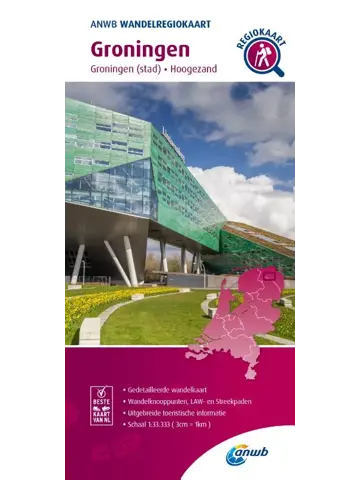 ANWB Wandelregiokaart Groningen