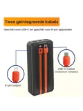 Powerbank 20000 mAh met Ingebouwde Kabels