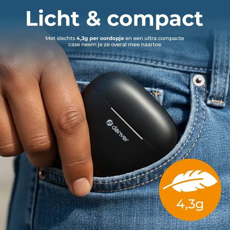 In-ear Draadloze Bluetooth Oortjes Oordopjes