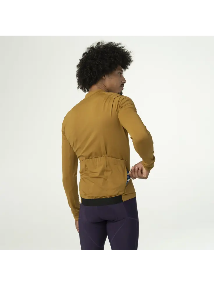 Solid Fietsshirt Lange Mouwen Performance  Heren