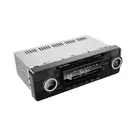 1-DIN Retro DAB+ Autoradio Zwart Bluetooth