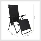 Festo relaxstoel vouwbaar graphite black