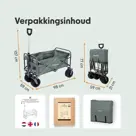LifeGoods Bolderkar - 80KG - 94L