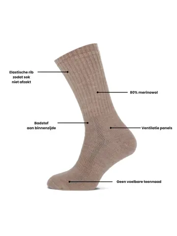 Comfort - 3 paar - Merinowollen Sokken