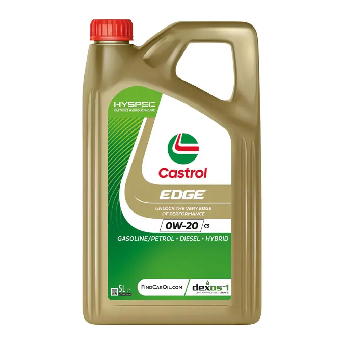 Castrol Motorolie Edge 0W-20 C5 5 Liter