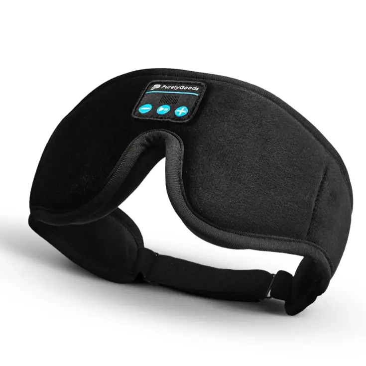 Slaapmasker Koptelefoon - Zwart - PurelyGoods