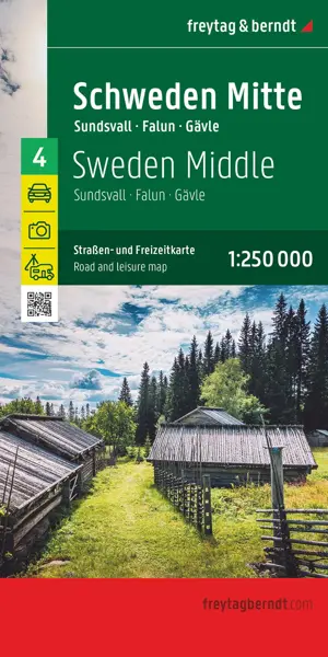 Wegenkaart Zweden 4 Midden