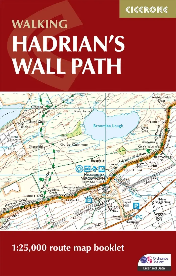 Kaartgids Booklet Hadrian's Wall Path Map
