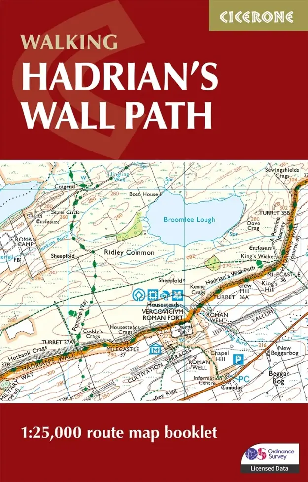 Kaartgids Booklet Hadrian's Wall Path Map
