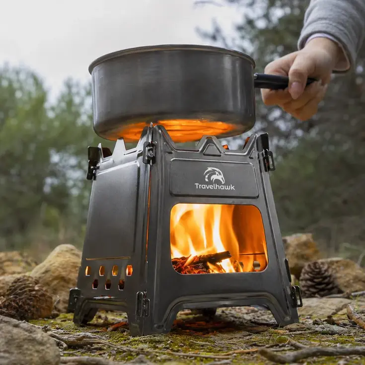 Mini Houtkachel Camping Kooktoestel
