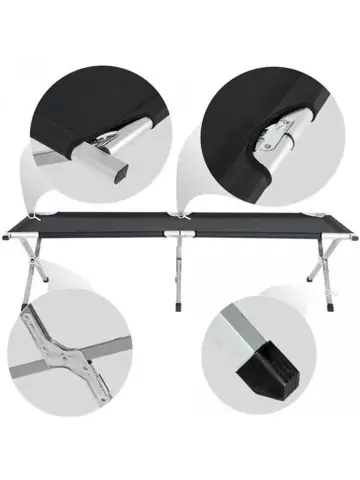 Inklapbaar veldbed - 190 x 64 x 45 cm