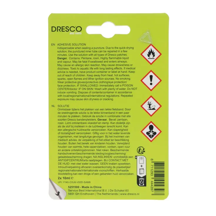 Bandenplak Solutie 10ml
