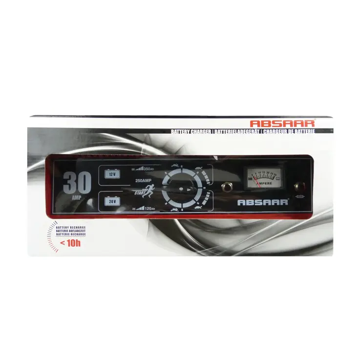 Professionele acculader 12V/24V met jumpstarter