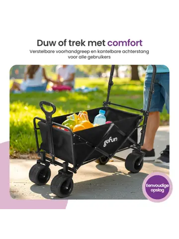 Bolderkar XXL - 150L - Opvouwbaar