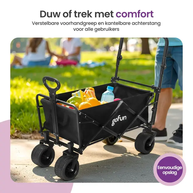 Bolderkar XXL - 150L - Opvouwbaar