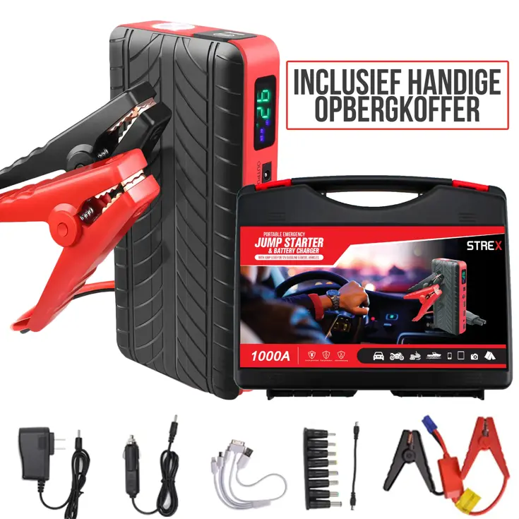 Jumpstarter voor Auto 4-in-1 - 1000A