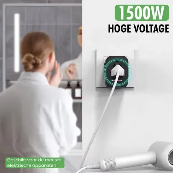 Wereldstekker – Universele Reisadapter met USB