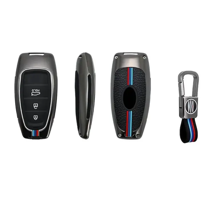 Metalen Sleutelhoesje voor Hyundai grijs J3