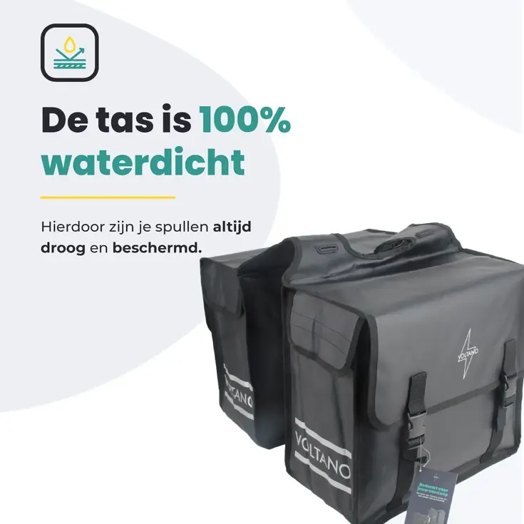 Voltano Dubbele Fietstas City - 35L