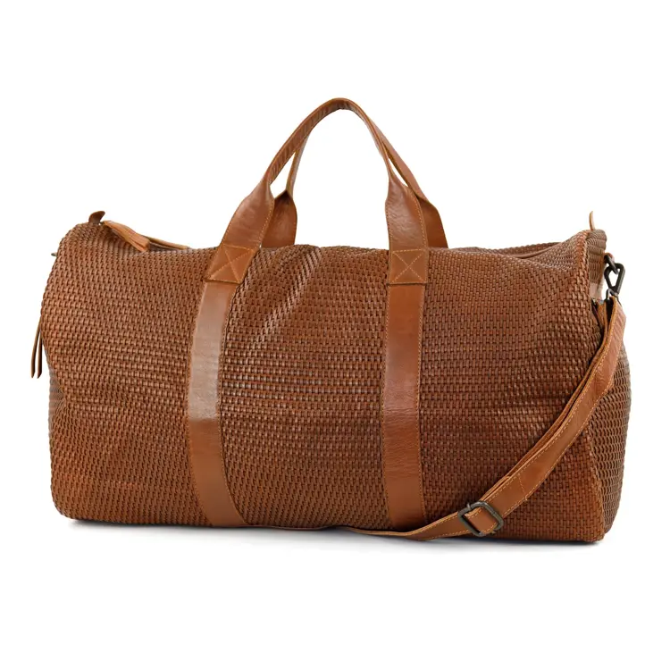 Vesper - Reistas - 40l - Gevlochten leer