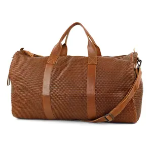 Vesper - Reistas - 40l - Gevlochten leer
