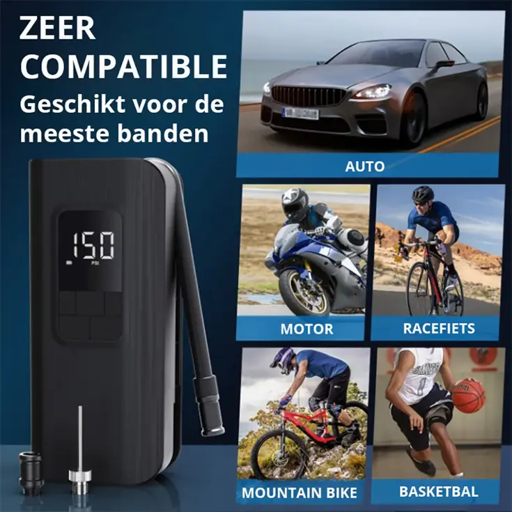 A13 oplaadbare fietspomp