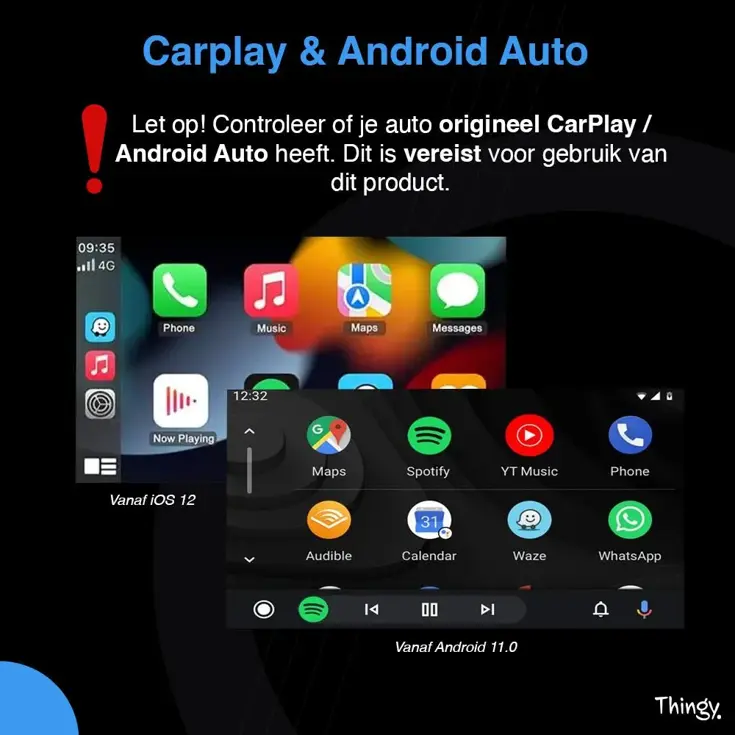 USB-C 2-in-1 CarPlay & Android Auto Dongle