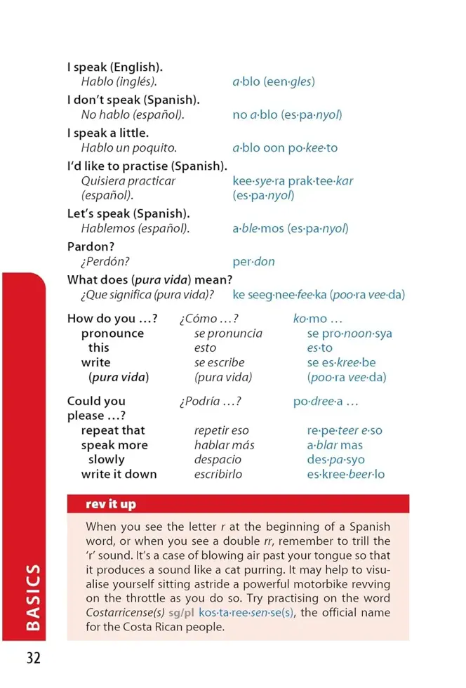 Taalgids Phrasebook Costa Rican 6