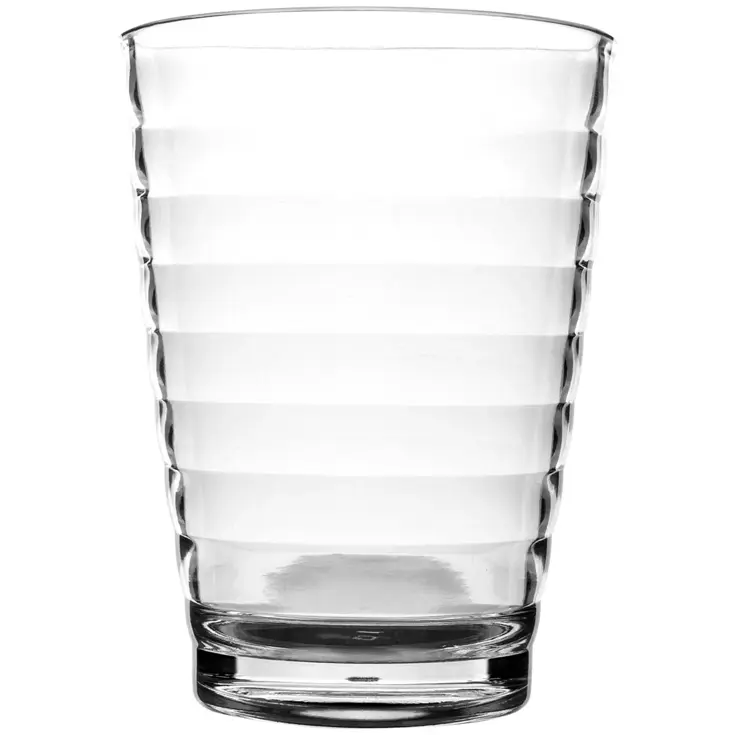 Limonadeglas Geribbeld 350 ml 4 Stuks