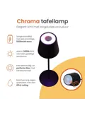Chroma Tafellamp Oplaadbaar - 38cm - RGBW