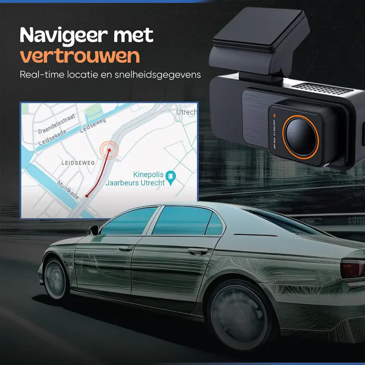 2CH Dashcam - WiFi GPS 4K 64GB - X30 Pro Dashcam