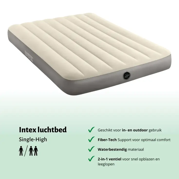 Luchtbed - Intex Single - 2P - 137x191 cm