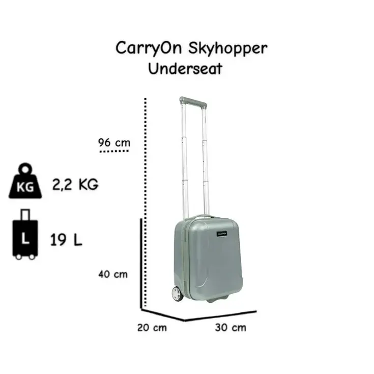 Skyhopper Underseat 40cm koffer – 19L
