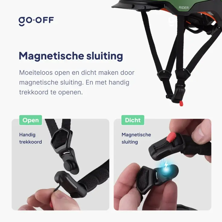 RIDER SMART fietshelm met zonneklep