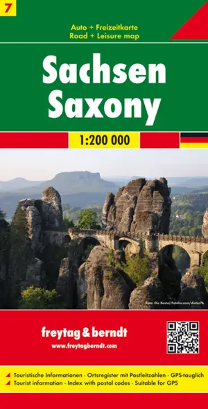 Wegenkaart Duitsland 7 - Sachsen