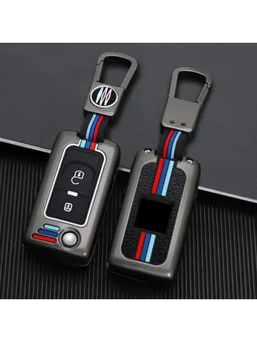 Metalen Sleutelhoesje voor Peugeot grijs D2