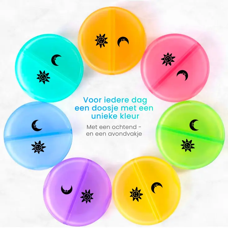 GEASY Pillendoos 7 Dagen – 2 Vakken