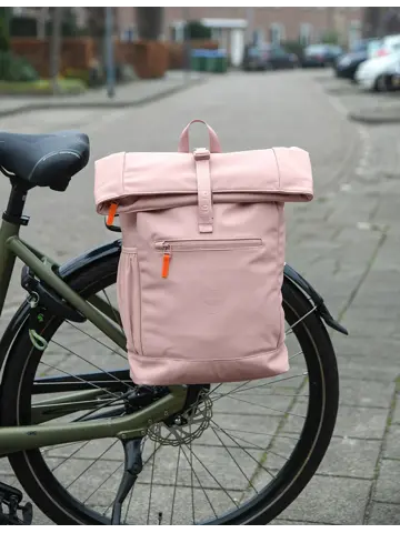 PT01 Fiets Rugzak - Powder Pink- Laptopvak